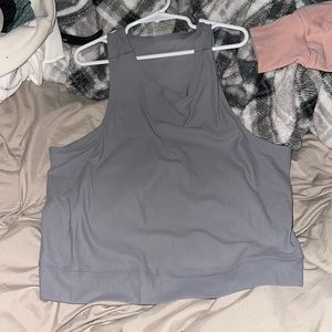 Lululemon cropped tank top size 6 (like a grey/blue color)